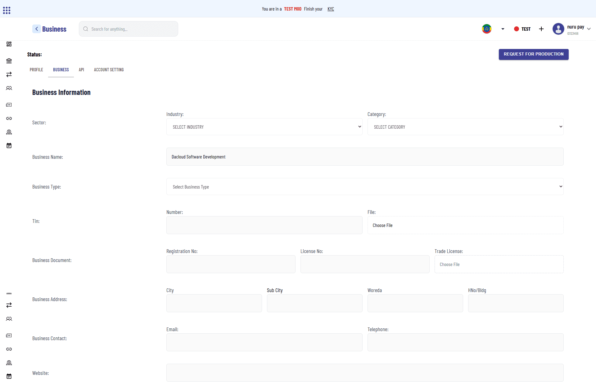 KisPay Business Info